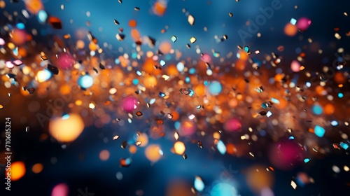 A Vibrant Burst of Multicolored Confetti Spread   © zahidcreat0r