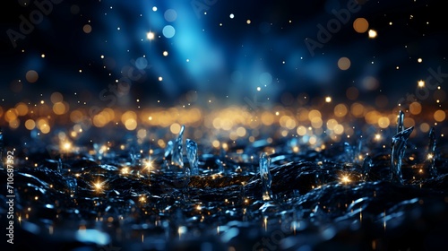 Bokeh Lights Effect Isolated on Transparent Background