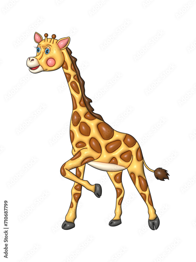 Giraffe, hand drawn vector illustration. Giraffe, hand drawn vector illustration.