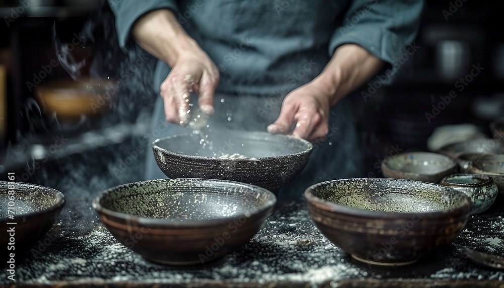 Highlight the craftsmanship involved in creating a handmade or artisanal dish, emphasizing attention to detail and authenticity Highlight the craftsmanship involved in creating a handmade or artisanal dish, emphasizing attention to detail and authenticity