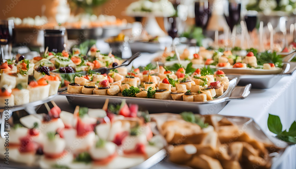 Delicious Catering Services: Unforgettable Wedding Reception Buffet Food for Your Special Day