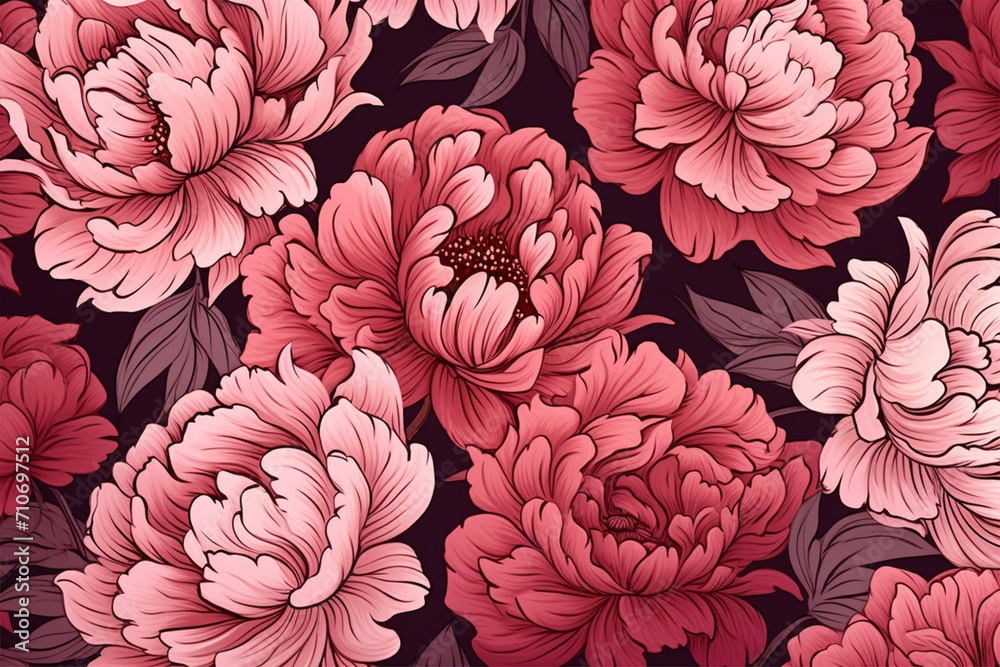 Beautiful background of blooming peonies Beautiful background of blooming peonies