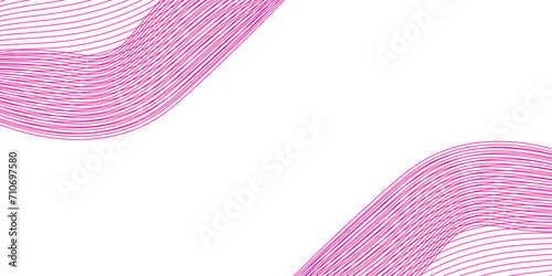 Tableau sur toile Abstract bright pink modern stylish wave background