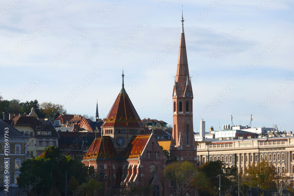 Naklejka premium Reformierte Kirche am Szilágyi Dezső-Platz in Budapest