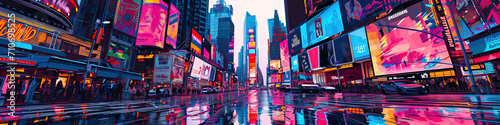 Times Square Marvels - Ultradetailed Illustration for Banners, Covers, and More