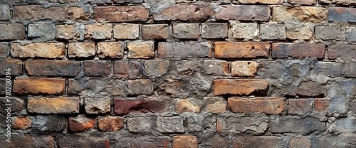 Old Uneven Grunge Brick Wall Vintage, Background Templates For Designer