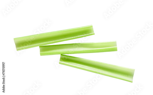 Celery sticks. Celery isolated. stalk of celery on a white background.