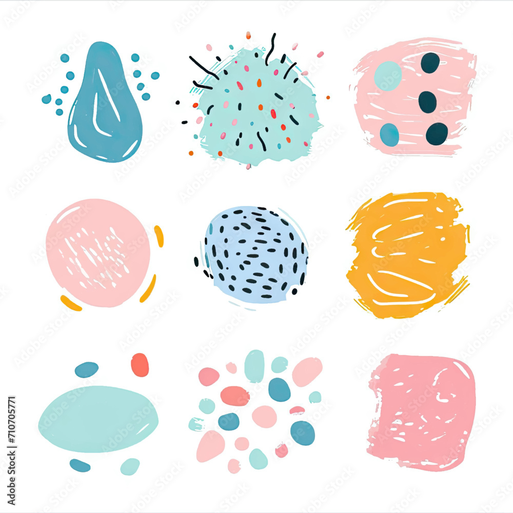free vector set free hand doodle shape free vector set free hand doodle shape
