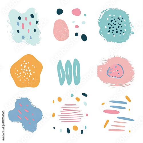 free vector set free hand doodle shape