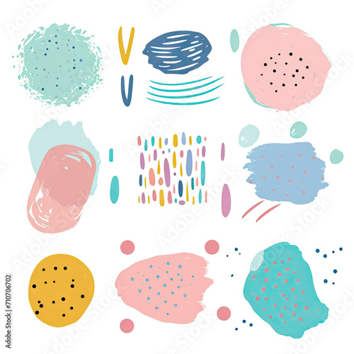 free vector set free hand doodle shape