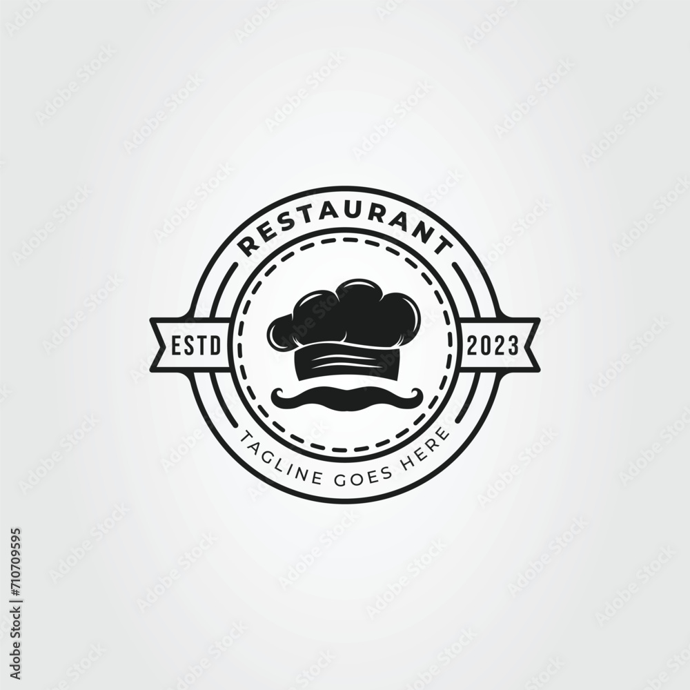 chef hat or kitchener cap logo vector illustration design chef hat or kitchener cap logo vector illustration design