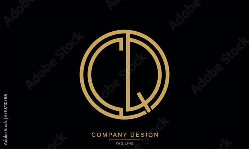 CQ, QC, Abstract Letters Logo Monogram photo