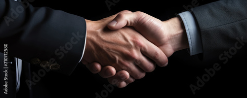 Businessman handshake concept. teamwork and success agreement