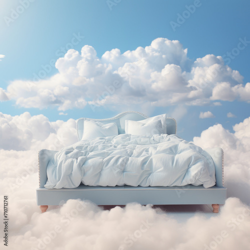 Bed in the clouds