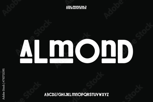 Display alphabet font vector design suitable for headline, poster, title, logo, album and more