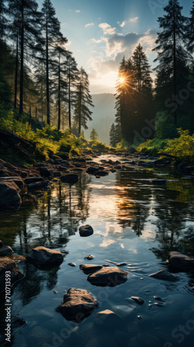 River on the forest
