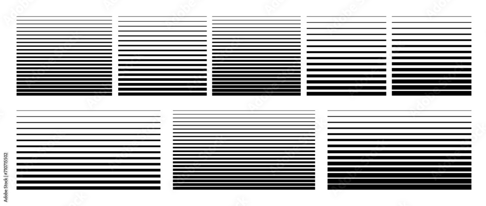 Halftone gradient lines pattern. Abstract vector striped retro backgrounds for posters, banners