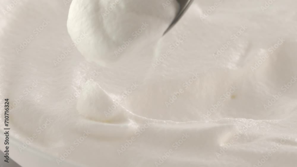 Spoonful of Whipped Cream. Close-up, shallow dof. Spoonful of Whipped Cream. Close-up, shallow dof.