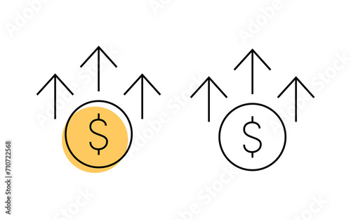 coin. a bag of money. bank. a win. A lot of money. money. credit. loan. A millionaire. a bag of money. interest on money. vector. doodle. on a white background.