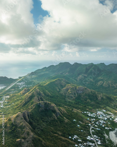 Wallpaper Mural Aerial view of mountain range on Providencia and Santa Catalina Island, Archipelago of Saint Andrew, Colombia. Torontodigital.ca