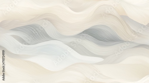  a beige and white abstract background with wavy lines and a black and white bird flying over the top of the image. © Anna