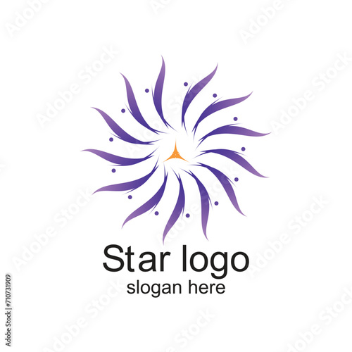 Star logo design simple concept Premium Vector