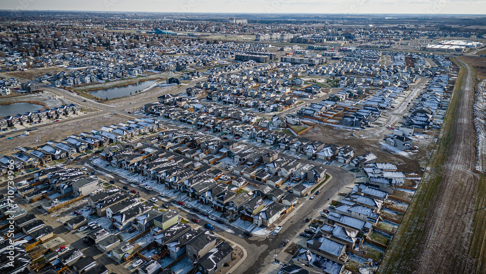 Kensington Neighborhood Aerial View in Saskatoon Kensington Neighborhood Aerial View in Saskatoon