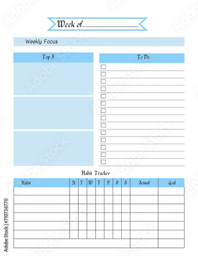 habit tracker blue co.lor