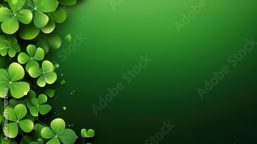  a green background with clovers for st patrick's day or st patrick's day's day.