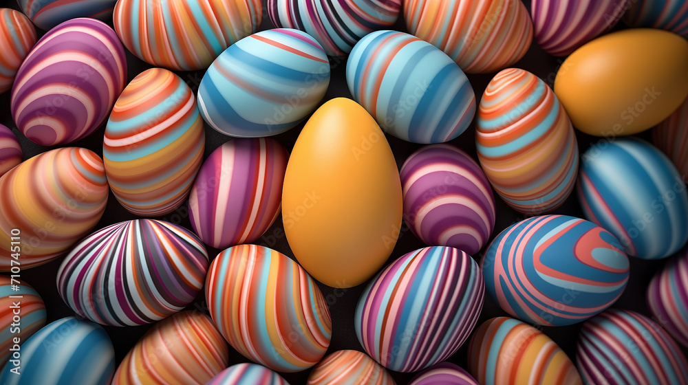 Easter eggs with swirled designs Easter eggs with swirled designs