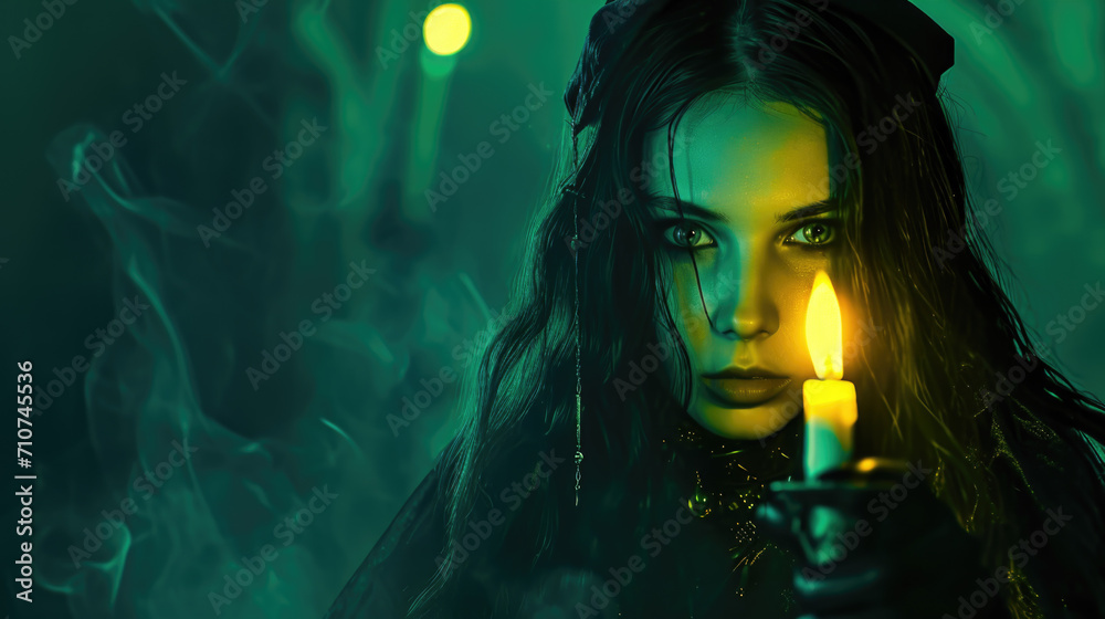 Enchantress Holding a Glowing Orb