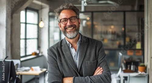 portrait of a businessman in an office