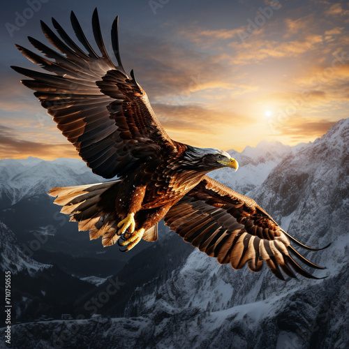 eagle in the sky