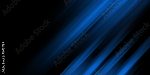 Glowing stripes. Beautiful flashes of light on a dark background. Glowing abstract blue background with light effect