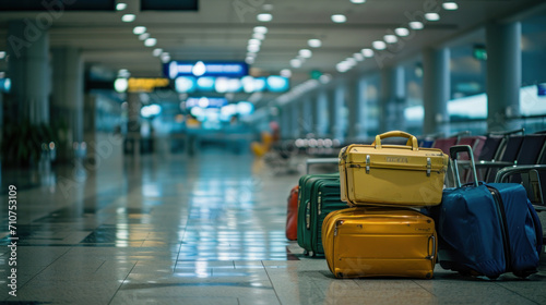 baggage and luggage in the international airport © EmmaStock