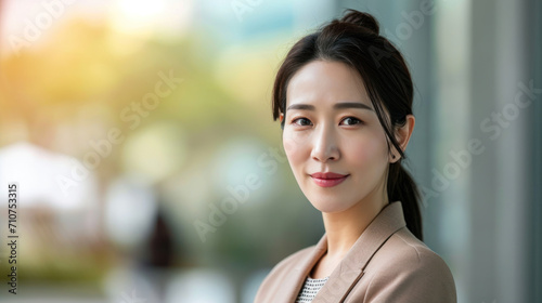 Korean business woman in the office