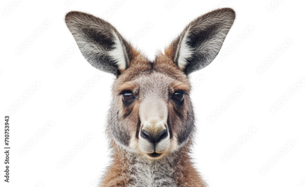Fototapeta premium kangaroo portrait on a transparent background