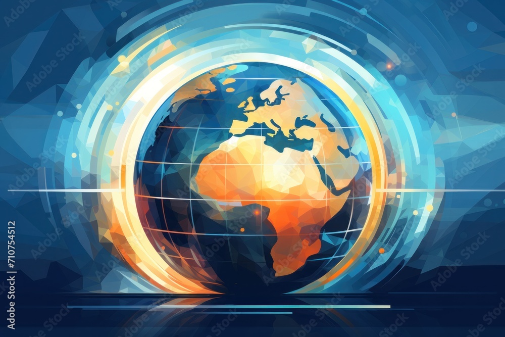 Abstract globe illustration Abstract globe illustration