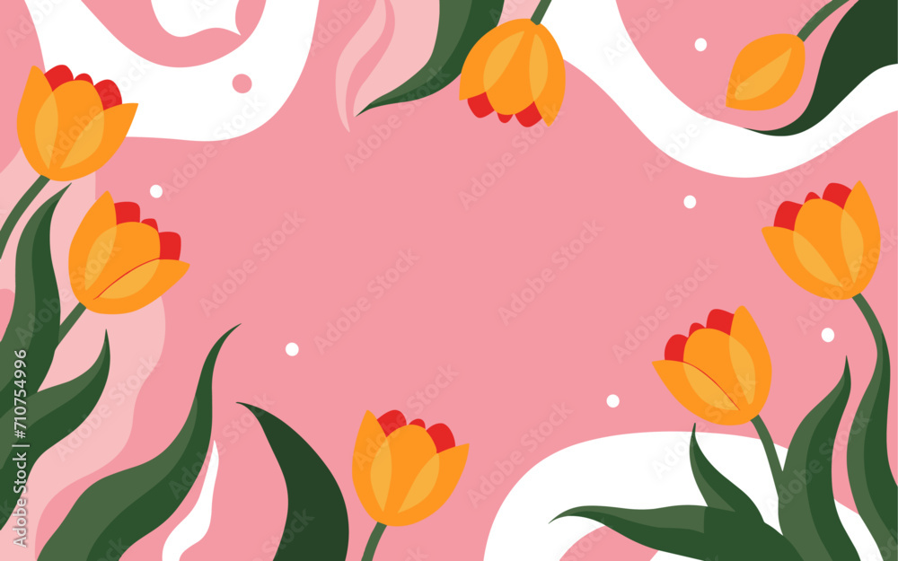 Abstract tulip background poster. Good for fashion fabrics, postcards, email header, wallpaper, banner, events, covers, advertising, and more. Valentine's day, women's day, mother's day background. Abstract tulip background poster. Good for fashion fabrics, postcards, email header, wallpaper, banner, events, covers, advertising, and more. Valentine's day, women's day, mother's day background.