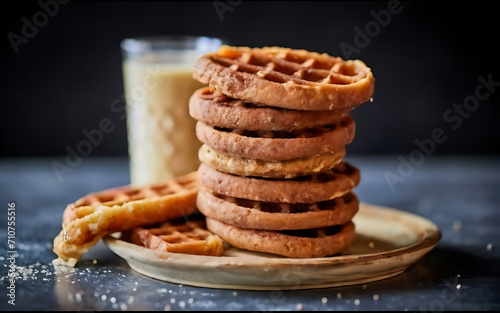 Capture the essence of Stroopwafels in a mouthwatering food photography shot