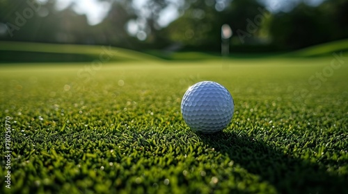 golf ball on green grass