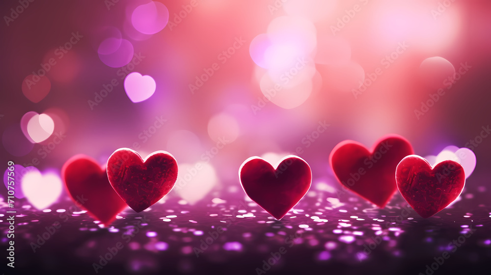 Valentine's Day, love and romance background, background with heart shapes Valentine's Day, love and romance background, background with heart shapes