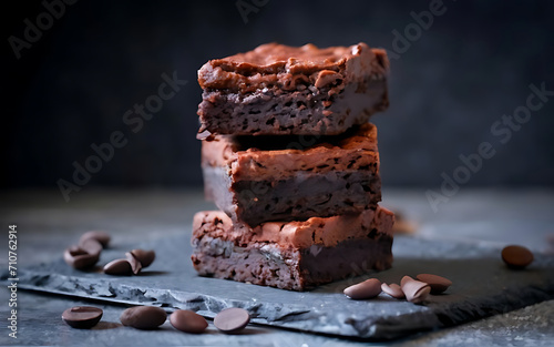 Capture the essence of Brownie in a mouthwatering food photography shot
