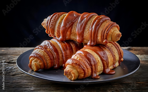 Capture the essence of Bear Claw in a mouthwatering food photography shot