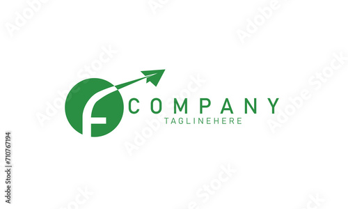 F logo, letter F with plane and wing combination, usable for aviation business and company logos