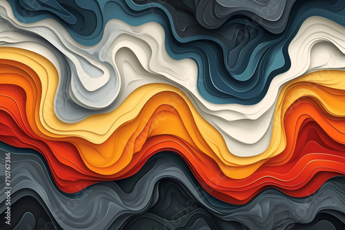 abstract waves background. Generative ai