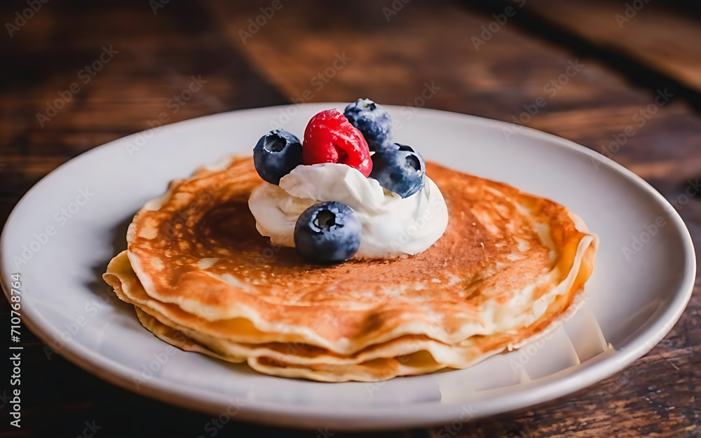 Capture the essence of Crepe in a mouthwatering food photography shot Capture the essence of Crepe in a mouthwatering food photography shot