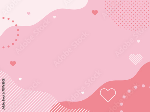 ポップ なピンクのハートの背景