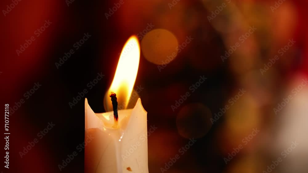 Candle with bokeh light background Candle with bokeh light background