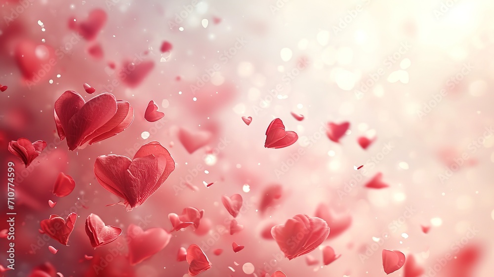 Romantic Essence of Love Valentine Background